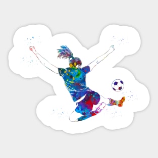 Soccer Player Girl Sticker